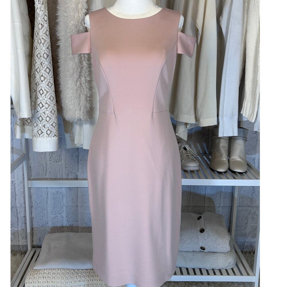 Vince Camuto Women's Size 4 Light Pink Sleeveless Sheath Dress #0023 - Picture 7 of 12